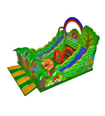 Cina Parco giochi per bambini scivolo gonfiabile di dinosauri in vendita