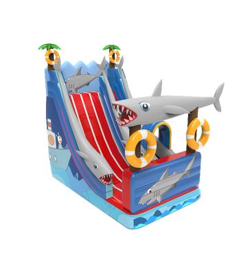 China Children Fun Park Inflatable Baby Shark Slide For Rentals for sale