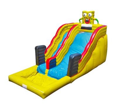 China Aldult  Outdoor Rental Inflatable Large Water Slides With Bouncy for sale