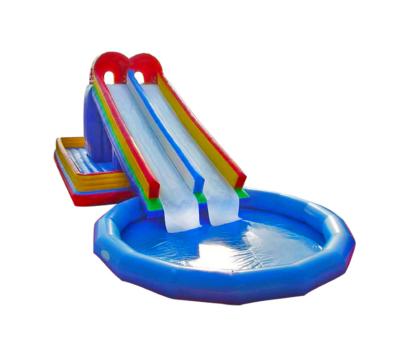 China Aldult  Outdoor Rental Inflatable Large Water Slides With Bouncy for sale