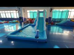 Clown Inflatable Slide With Elephant Theme For Children Fun Park