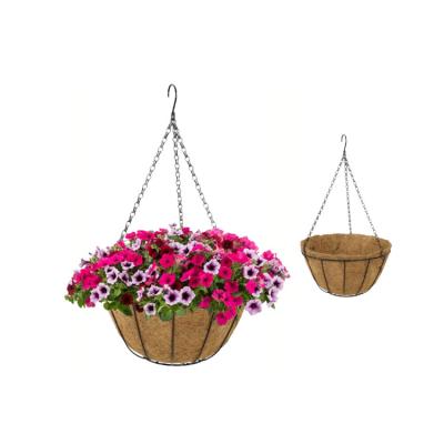 China Garden Decoration Cocoliner Cocoliner Cocofiber Hanging Basket Planter Pot 14inch Cocos Basket for sale