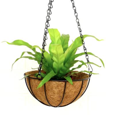 China CLASSIC Metal Garden Planter Flower Basket Holder Basket Cocos Liner Friendly Planters for sale