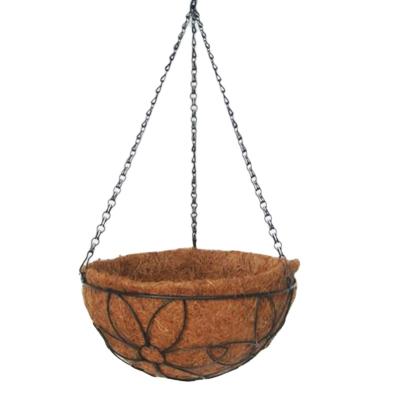 China Garden Coco Liners for Baskets Coco Liners for Pot Natural 16 Flower Cocos Wire Basket Liner for sale