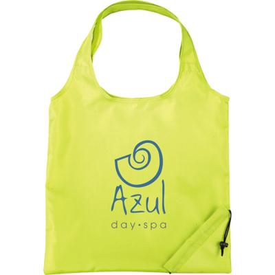 China Eco-Friendly Custom Reusable Waterproof Folding Bulk Large Shopping Bag Polyester Strawberry Zero Waste Foldable Bag for sale