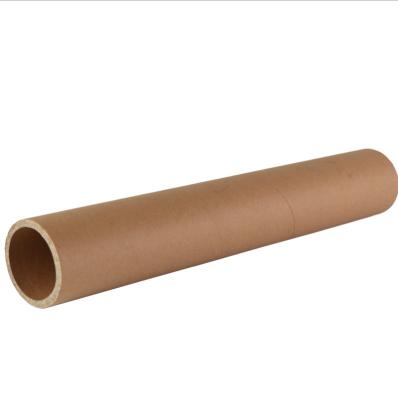 China Recycled Materials/Shipping Cardboard Tube/Poster Packaging Tube Round Box Brown Kraft Paper Tube Metal Lid/Plastic Lid for sale