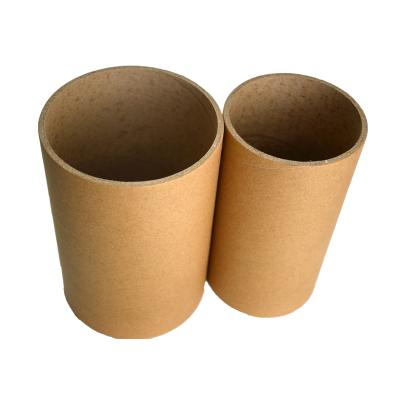 China Recycled Materials White / Brown Cardboard Cylinder Mats And Covers Kraft Paper Mailing Tube With Caps for sale