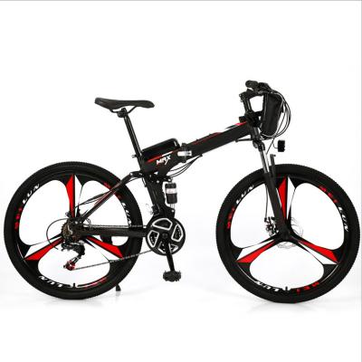 China Universal Mountain Bike 24/26 Inch Wheel Folding Mountain Bike Shock Absorption Dual Integrated Bicycle for sale