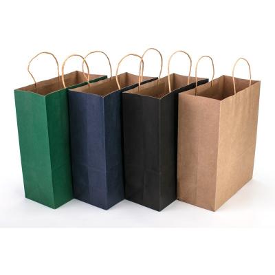 China China Wholesale Packaging White Paper Shopping Bags Recyclable With Handles Custom Design for sale