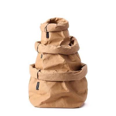 China Free Sample Disposable Decorative Cruelty Free Washable Kraft Paper Container For Gift Wrap And Pet Carrier for sale