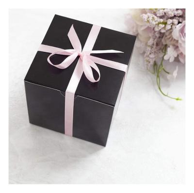 China Recyclable Cosmetics Packaging Normal Factory Price Black Paper Gift Boxes Packaging Boxes Empty Paper Gift Boxes for sale