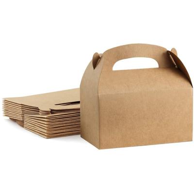 China New Recyclable Hot Sale Cream Cake Rolls Kraft Paper Box With Handle Bakery Paper Box for sale