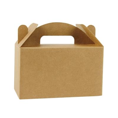 China Recyclable DIY Store Takeout Packaging Cupcake Box Packaging Paper Food Portable Wedding Box for sale