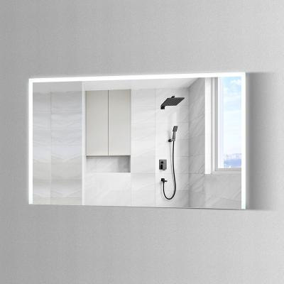 China Bright Rectangle Smart Modern Backlit Frameless Mirror With LED for sale