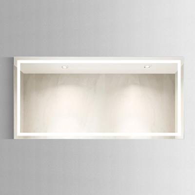 China LED Light Bathroom Frameless Rectangular Vanity Mirror with Front Light for sale