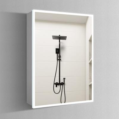 China Modern Aluminum Mirror Medicine Cabinet With Light for sale