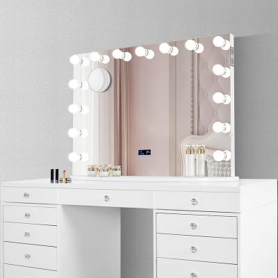 China Table Mirror Lighted Led Hollywood Makeup Vanity Mirror for sale