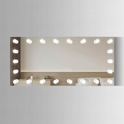 China Lighted High Quality Wall Mounted Integral Bedroom Mirror With Lights for sale