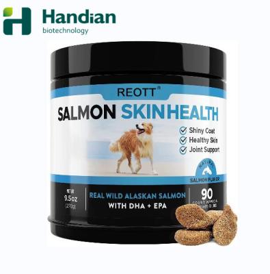 China Wild Alaskan Salmon Chews Dogs Salmon SkinHealth Omega 3 Viable Fish Oil All-Natural for Healthy Skin and Coat, Reduce Shedding for sale