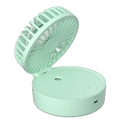 China HOT outdoor LED seven color light jet fan 2022 factory direct sales desktop color light neck fan with hand sprayer type mini bladeless fan portable fan for sale