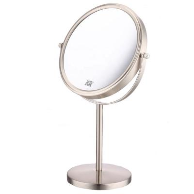 China 10x maginifying hot modern 1x/10x 8 inch magic magnifying double sided girls makeup mirror for sale