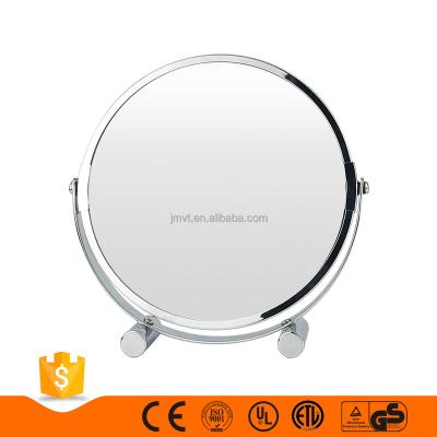 China 1x 3x 6inches Portable Small Hand Mirror Rotating Round Table Makeup Magnifying Mirror for sale