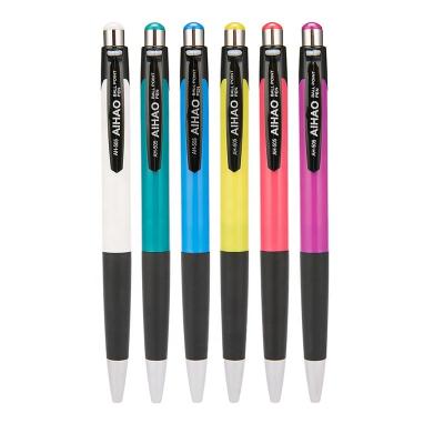 China Office & Hot Sale School Pen Custom Logo School Office Smooth Press 12 Pcs Plastic Ballpoint Pen for sale