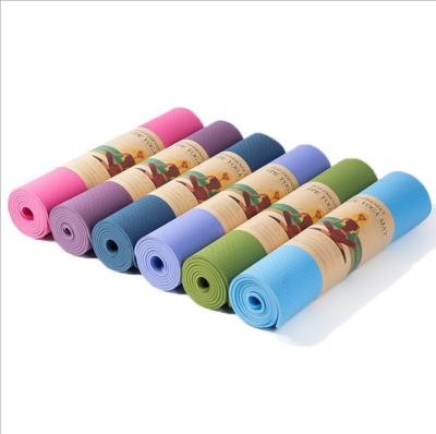 China Non-slip double layer 8mm private label factory price travel yoga mat mat 6mm foldable non-slip tape for sale