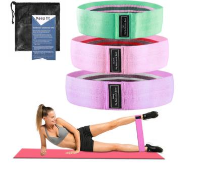 China High Elastic Resistance Band Fitness Hip Yoga Band Workout Yoga Gym Strength Training Bands Fitness Equipment for sale