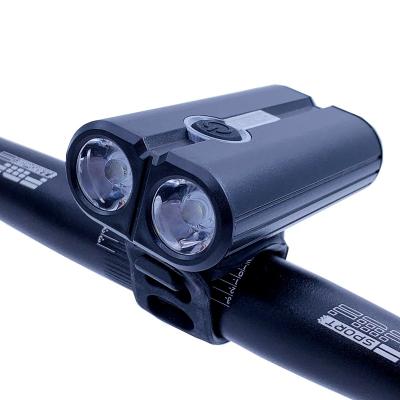 China Dual 2021 500Lumens USB Rechargeable Waterproof Aluminum Type C Bike LED Headlight, Type C USB Rechargeable Front Bicycle Light with Power Indicator for sale