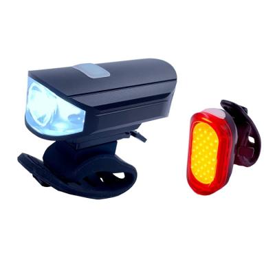 China Hot Selling Type C USB Rechargeable Bike Light Set Type C - Waterproof Aluminum Bicycle LED Headlight And Taillight Bicycle Accessories for sale