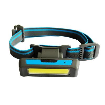 China Camping Rechargeable USB COB LED Headlight , Custom Elastic Bands For Headlight for sale