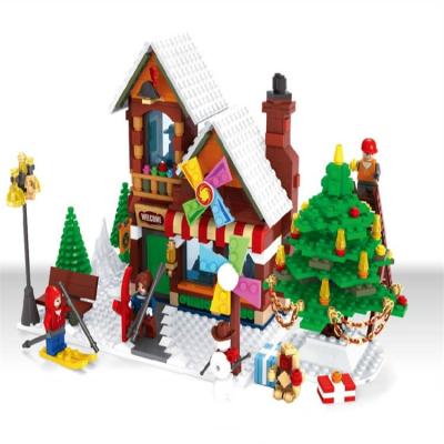 China Big Boy Treehouse Brick Model Toy 812pcs Set ABS Cartoon Plastic Mini Geometric Diy for sale