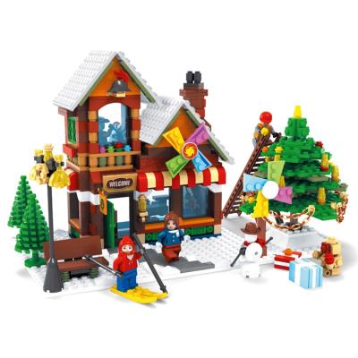 China ABS Toy Shop Construction 812PCS Kids DIY Christmas Gift Toys Building Blocks for sale