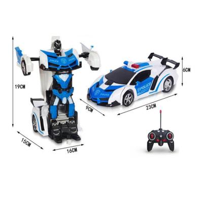 China ABS 1:18 5 CH Car Deformation Robot Remote Control Toy for sale