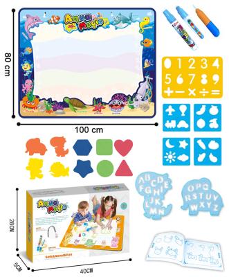 China Large Custom Plastic Kids Writing Water Drawing Pen Drawing Toy Aqua Doodle Mat for sale