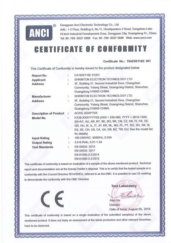 CE - Shenzhen Xinruitong Trading Co., Ltd.