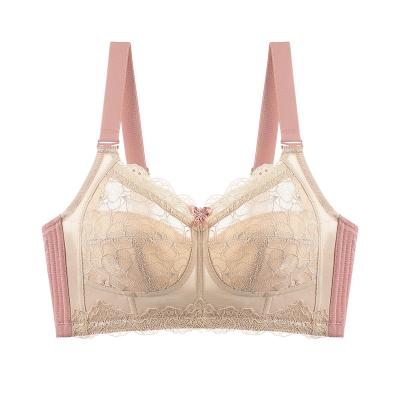 China Plus Size Women's Breathable Underwear Plus Size Bra Hide Back Fat Bra Lace Bra Plus Size for sale