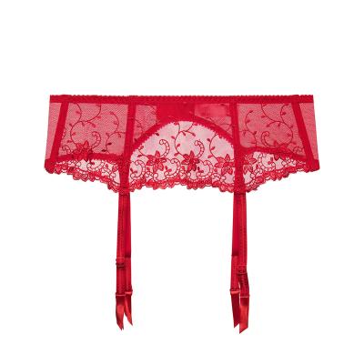 China Nylon Fashion Cheap Price See Sexy Lace Women Garter Belt for sale