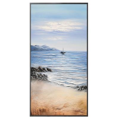 China Hotsale Eco-friendly Material Original Design Custom Paintings Seascape Living Room Support Oil Painting Home Decor for sale