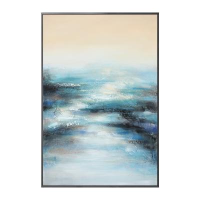 China Modern View Paintings On Canvas Modern Abstract Seascape Wall Art Oil Paintings Artwork for sale