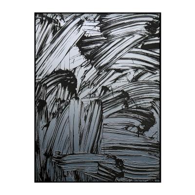 China New Nordic Lar of Oil Painting Texture Abstract Style Living Room Paintings Modern Classical/Postmodern Minimalist Black and White Decorative Porch Painting for sale