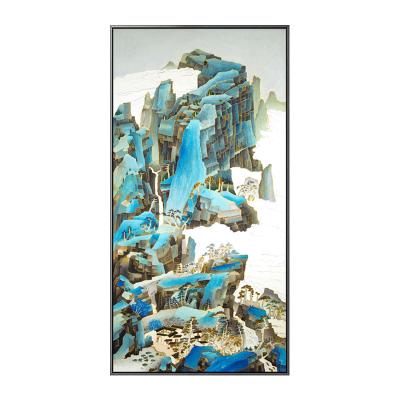 China New Chinese Style Modern Metal Art LANDSCAPE Paintings Metal Three-Dimensional Wall Art Decor for sale