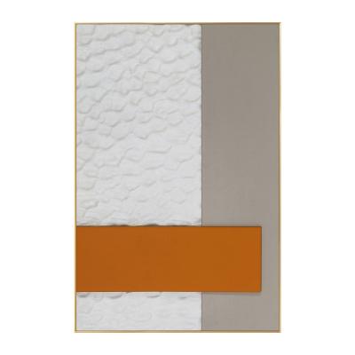 China Wall Art Luxury 3d CLASSIC Three Dimensional Sandstone Embossed Installation Leather Physical Painting for sale