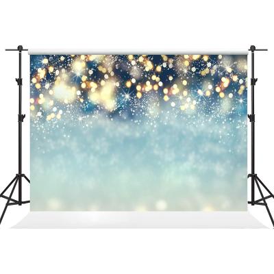 China Birthday Party Christmas Background Polka Dots With Blue Snowflakes Background Christmas Background For Photography for sale