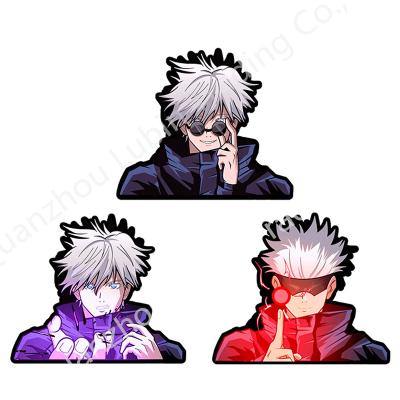 China Waterproof+Eco-friendly Jujutsu Kaisen Anime Decor 3D Motion Stickers Satoru Gojo 3D Car Stickers Decals For Cars Laptop for sale