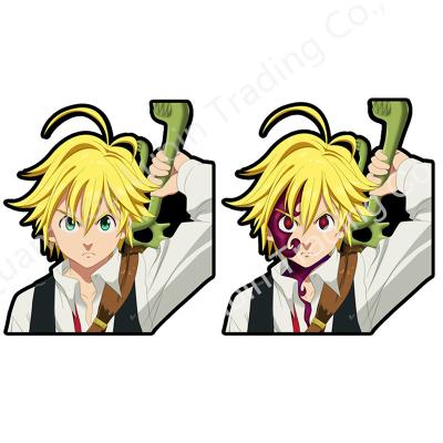 China Waterproof+Eco-friendly Anime 3D Motion Stickers The Seven Deadly Sins Meliodas Displacement/Motion Sticker Car Sticker Waterproof Decals For Cars for sale