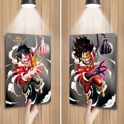 China ONE PIECE ONE PIECE Lenticular 3D Printing Anime Poster Wall Art Painting Customize 3D Print Wall Decor Eco Friendly /Gear Seconds /Gear 3D Print for sale