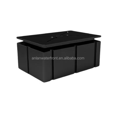 China Durable Black HDPE Plastic Pontoon Floats For Floating Docks Bridges With Competitive Price for sale