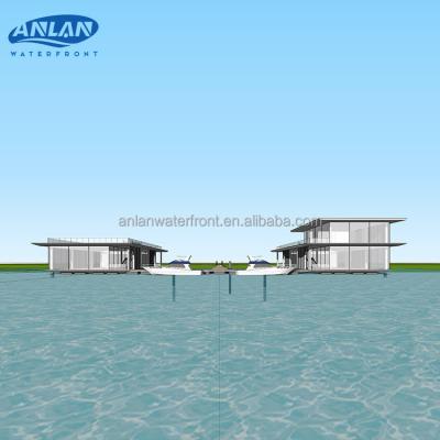 China Supply Luxury Prefab Houseboat Manufacturer Beau Villas Floating Homes for sale